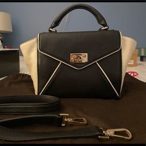 Kate Spade black and cream envelope bag